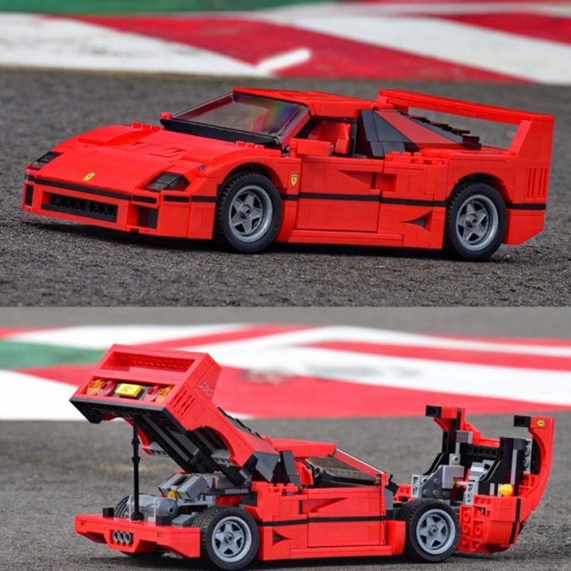 1157pcs ing Technical Series F40 Sports Car Building Blocks 21004 10248