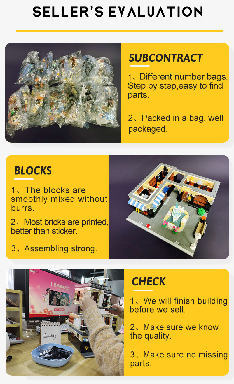 Creatoring Expert Street View The Fountain Square Moc Moduler House Building Blocks 89113 Corner Caffe