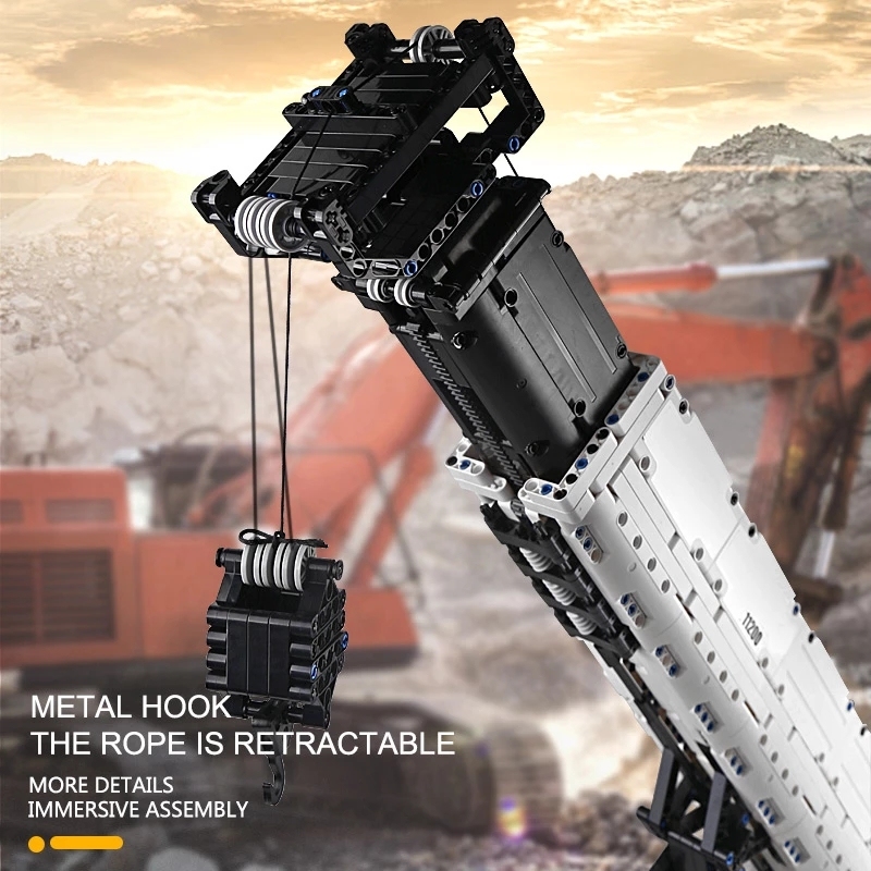 Mould King 17002 APP Remote Controll LIEBHERRS LTM 11200 Excavator Crane Truck MOC-20920 Building Blocks Kids Birthday Toy Gifts