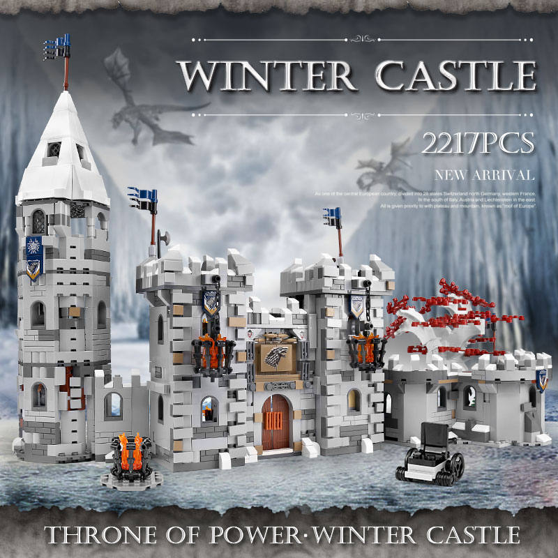 K101 Movie Toys Series The MOC Winterfell Castle Model Building Blocks