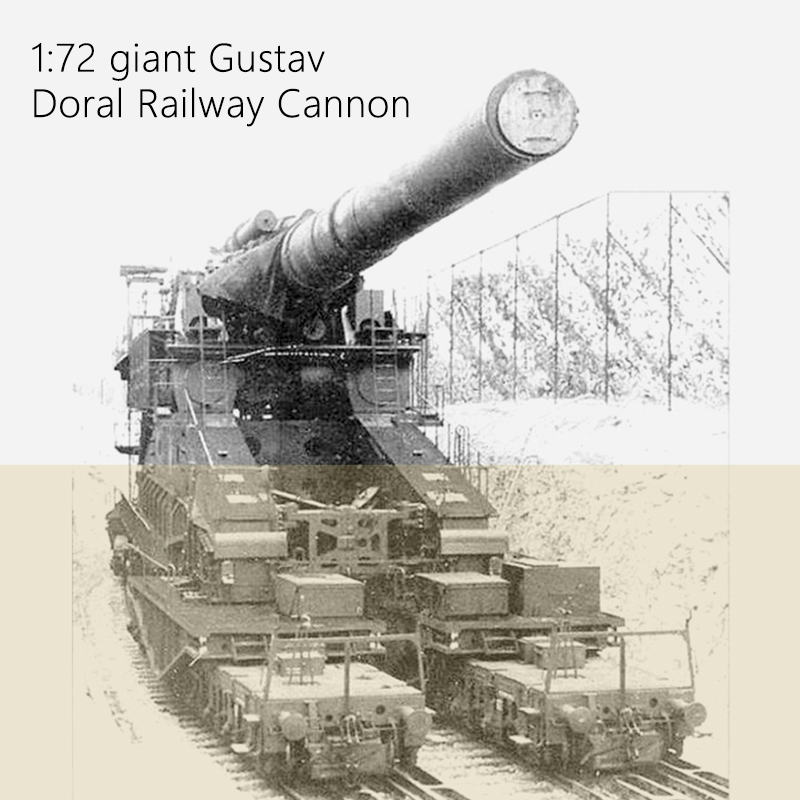 Gustav Dora Cannon Railway Gun WW2 Building Blocks Set