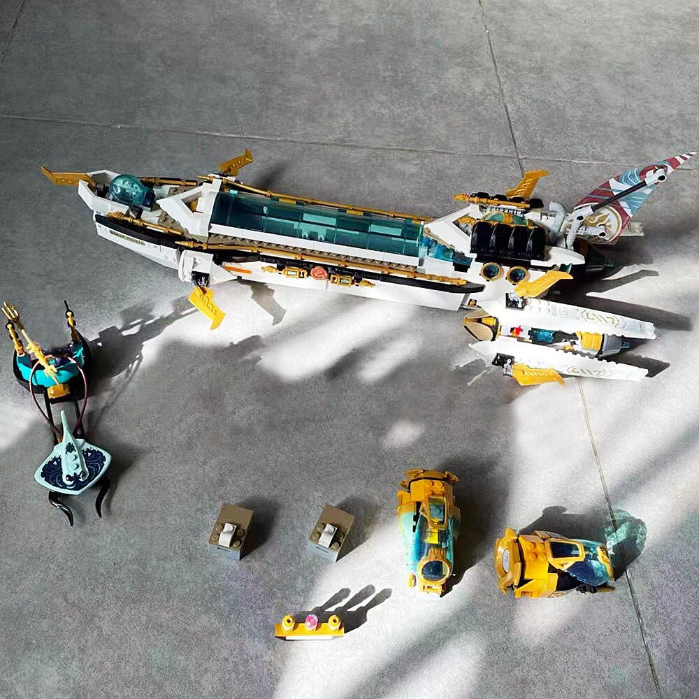 In Stock Hydro Bounty Ship Building Blocks Bricks Submarine Model Undersea Boat Christmas Birthday Toy Gifts Compatible 71756
