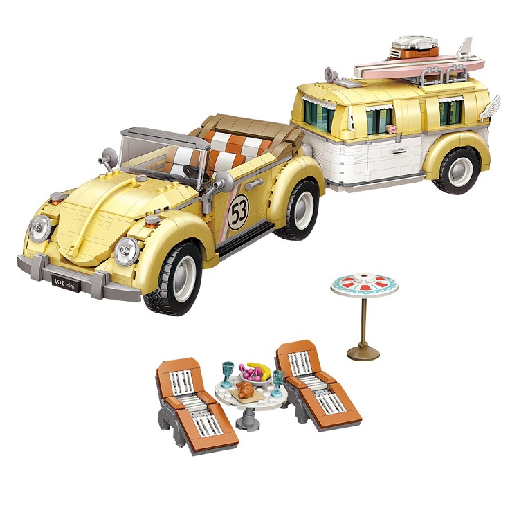 LOZ 1130 2228pcs Mini Blocks Kids Building Adult Station Wagon