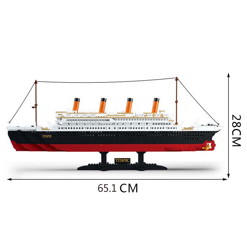 Titanic RMS Cruise Boat Ship City Model Building Kits 3D Blocks 0577