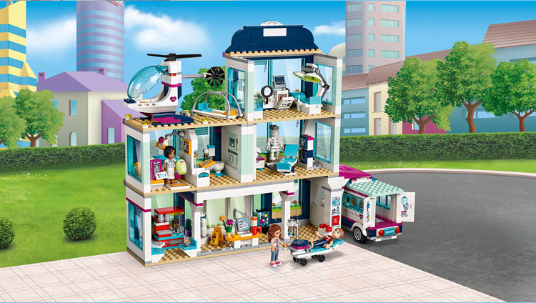 Friends City Heartlake Hospital Ambulance Block Set Princess Undersea Palace 41318 86021