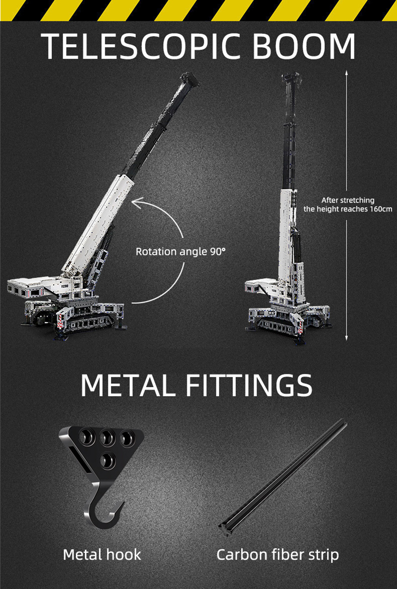 Mould King 17002 APP Remote Controll LIEBHERRS LTM 11200 Excavator Crane Truck MOC-20920 Building Blocks Kids Birthday Toy Gifts