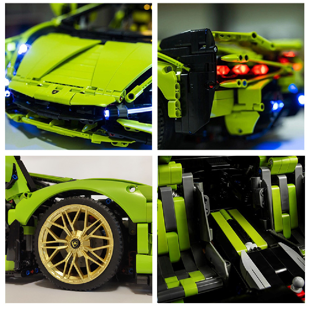 3696pcs Technical Lambo Sian Building Blocks Compatible 42115 MOC Bricks Model Project for Adults Sports Car Toys for Boys Gifts