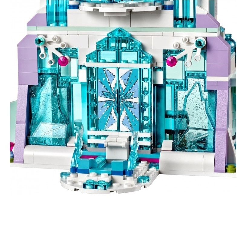 25002 Elsa Anna Magical Ice Castle 41148 Model Building Blocks Snow World
