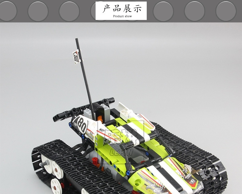 20033 Science And Technology Series RC Remote Control Crawler Off-road Race Car Fight Inserted Assembled Building Blocks Educati