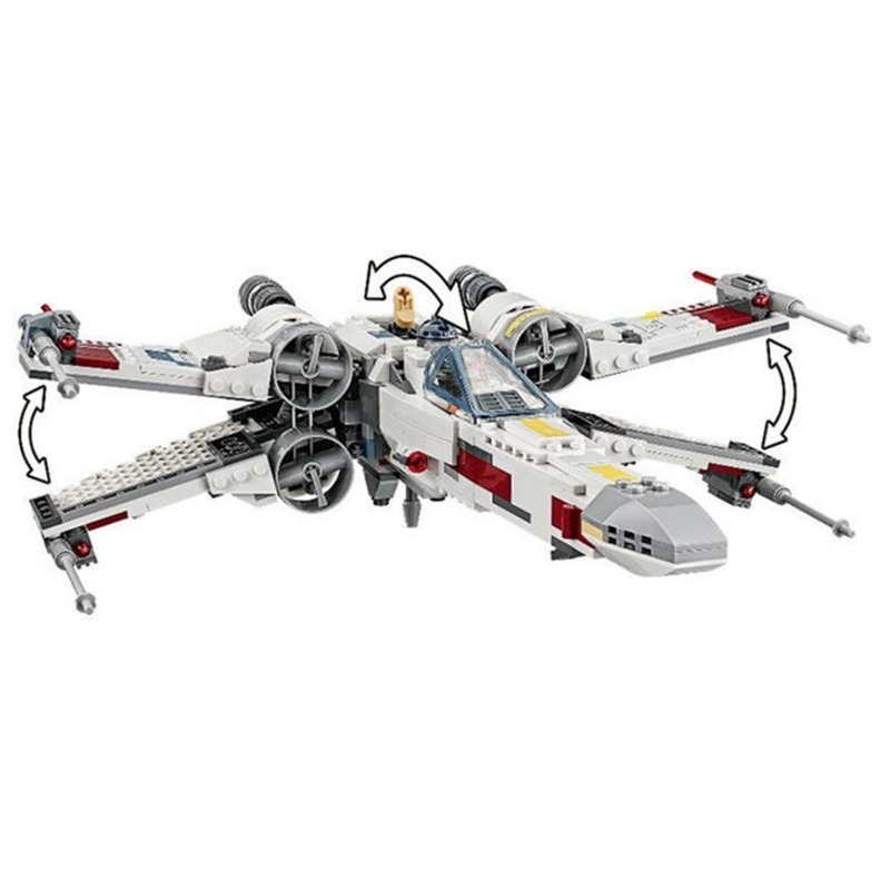 X Wing Star Plan Poe X Tie Fighter Building Blocks with Star Plan Wars Children Toy 35006 81090 Without Box