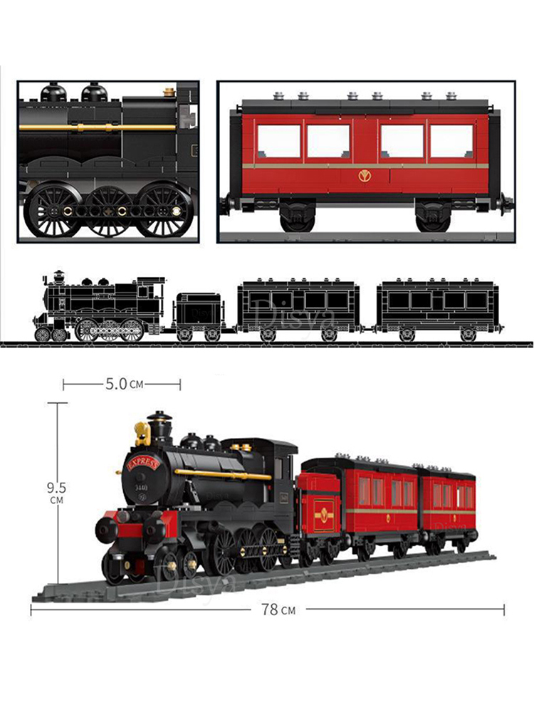91006 1234Pcs Expert Ultimate Series Train Building Blocks APP RC train power pack train track 10219
