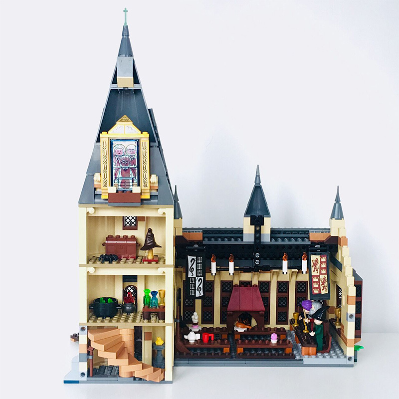 Film Series Castle Hall Compatible 75954 Model Block Brick 926PCS Movie Building 16052 39144