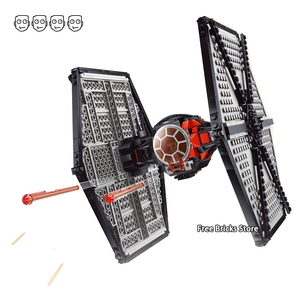 First Order Special Forces TIE Fighter Gift 05005 Building Blocks 75101 Bricks Christmas Spacecraft Birthday 10900