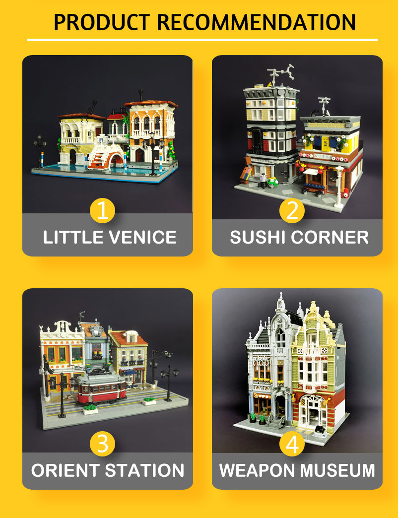 Ideas Creative Expert City Street View The Tea Shop 2985Pcs Moc Modular Brick Building Garden Center 89124