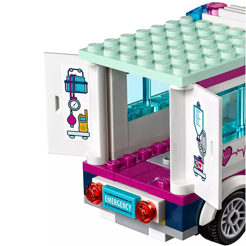 Friends City Heartlake Hospital Ambulance Block Set Princess Undersea Palace 41318 86021