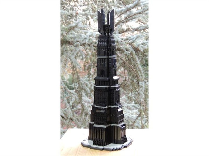 Sci Fi Movie Magic ring Architecture Barad-dûr Orthanc MOC Building Blocks Assembly Model DIY Collection Technology Bricks Toys