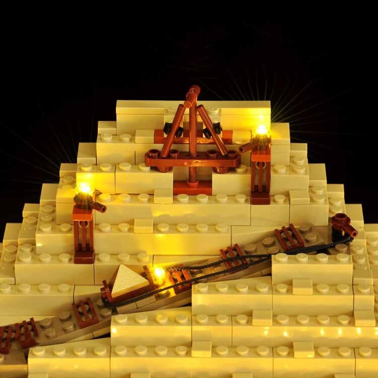 In Stock Classic The Great Pyramid of Giza Model Building Block Set Compatible 21058 Diy Assembled Bricks Kid Toys Brithday Gift