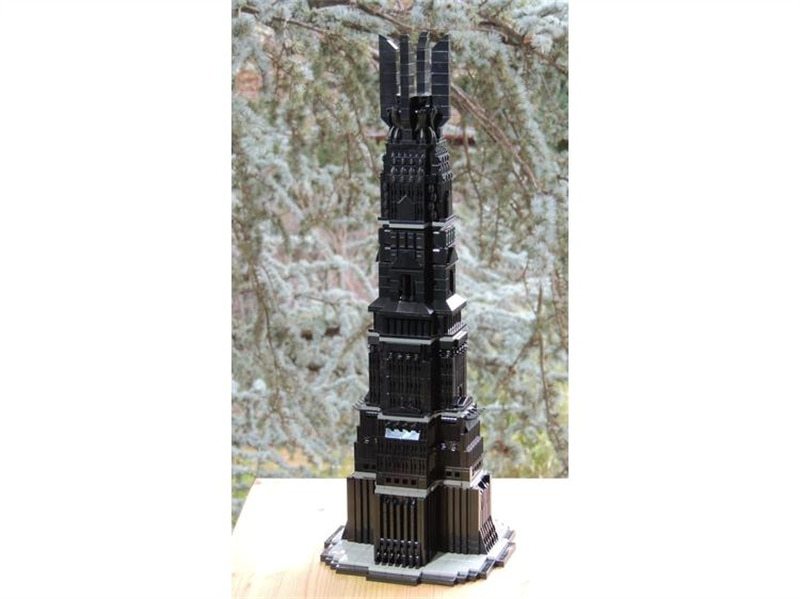 Sci Fi Movie Magic ring Architecture Barad-dûr Orthanc MOC Building Blocks Assembly Model DIY Collection Technology Bricks Toys