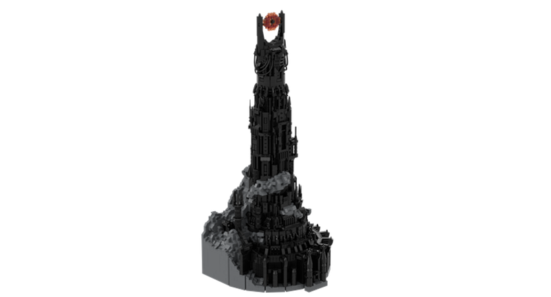 Sci Fi Movie Magic ring Architecture Barad-dûr Orthanc MOC Building Blocks Assembly Model DIY Collection Technology Bricks Toys