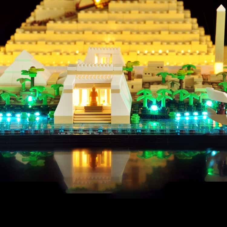 In Stock Classic The Great Pyramid of Giza Model Building Block Set Compatible 21058 Diy Assembled Bricks Kid Toys Brithday Gift