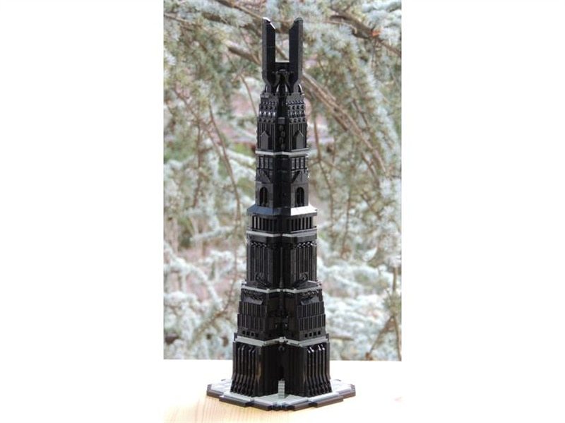 Sci Fi Movie Magic ring Architecture Barad-dûr Orthanc MOC Building Blocks Assembly Model DIY Collection Technology Bricks Toys