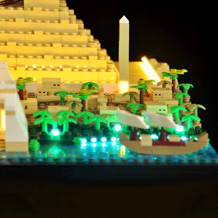 In Stock Classic The Great Pyramid of Giza Model Building Block Set Compatible 21058 Diy Assembled Bricks Kid Toys Brithday Gift