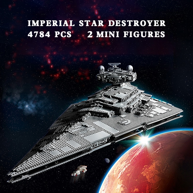 UCS Imperial Star Destroyer Compatible 75252 Building Blocks Bricks Toy Super Great Ultimate Weapon Spacecraft Christmas Gift