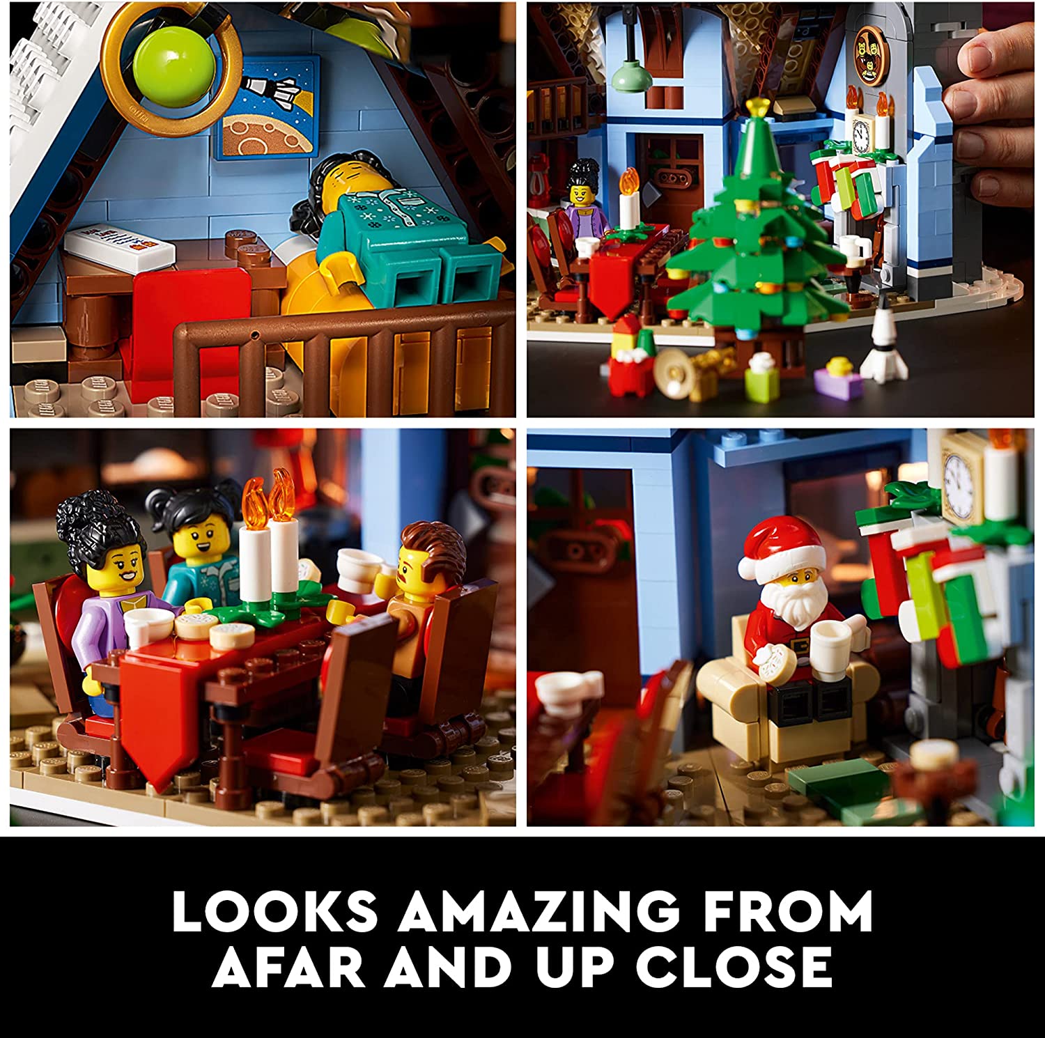 Santas Visit 10293 Building Block 88088 Kit Gifts For Kids 1445 Pieces