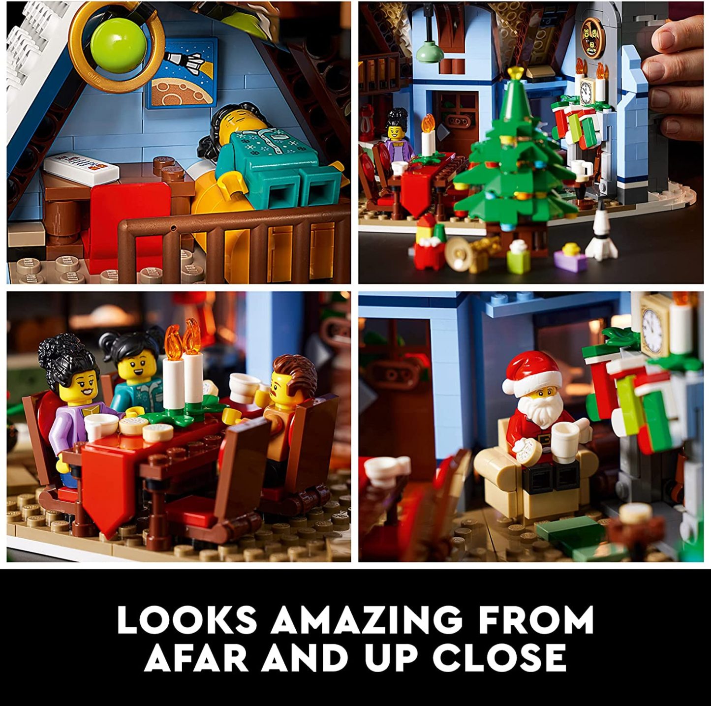 Santas Visit 10293 Building Block 88088 Kit Gifts For Kids 1445 Pieces