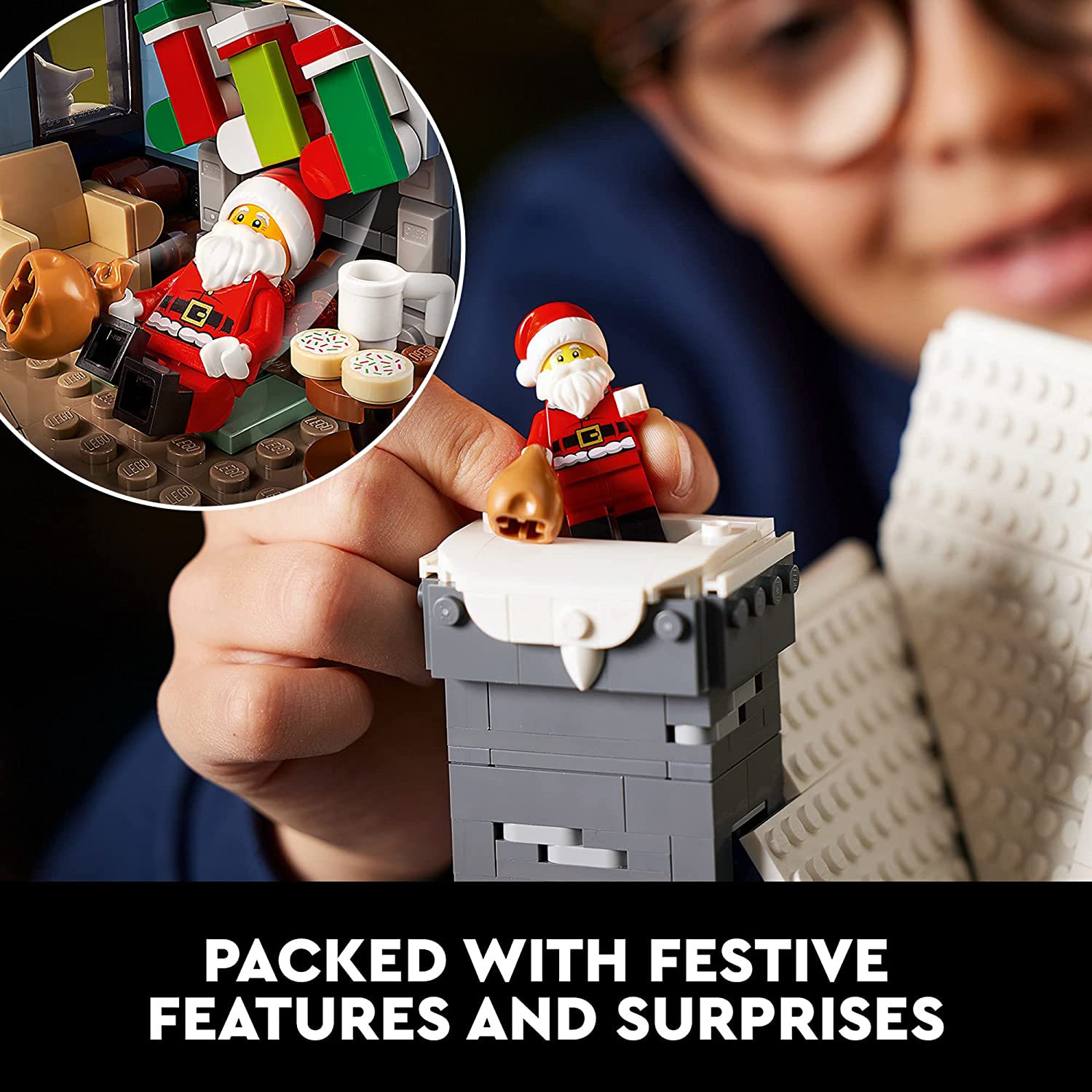 Santas Visit 10293 Building Block 88088 Kit Gifts For Kids 1445 Pieces