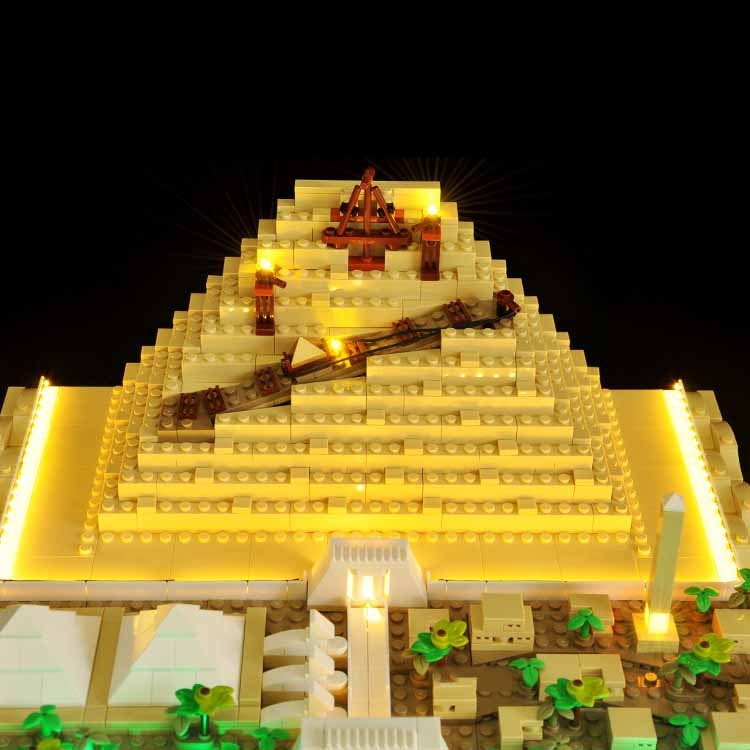 In Stock Classic The Great Pyramid of Giza Model Building Block Set Compatible 21058 Diy Assembled Bricks Kid Toys Brithday Gift