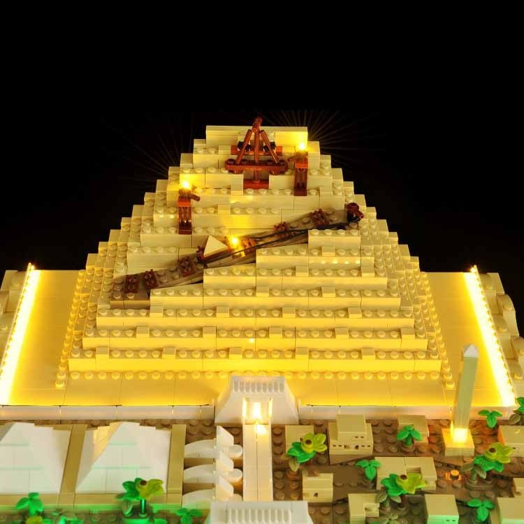 In Stock Classic The Great Pyramid of Giza Model Building Block Set Compatible 21058 Diy Assembled Bricks Kid Toys Brithday Gift