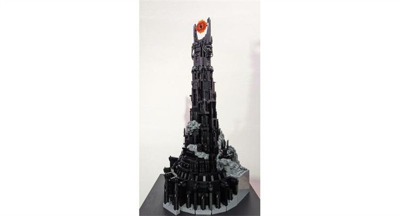 Sci Fi Movie Magic ring Architecture Barad-dûr Orthanc MOC Building Blocks Assembly Model DIY Collection Technology Bricks Toys