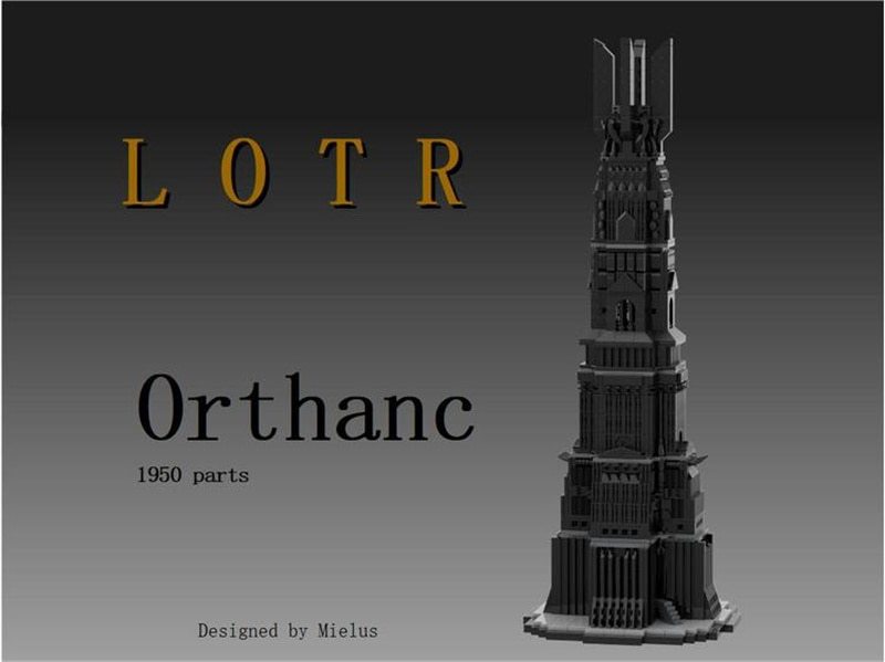 Sci Fi Movie Magic ring Architecture Barad-dûr Orthanc MOC Building Blocks Assembly Model DIY Collection Technology Bricks Toys