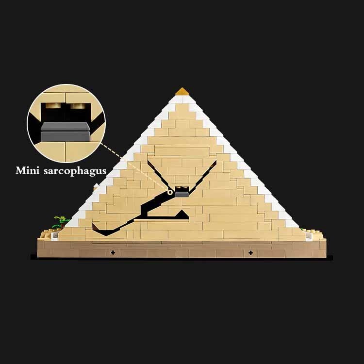 In Stock Classic The Great Pyramid of Giza Model Building Block Set Compatible 21058 Diy Assembled Bricks Kid Toys Brithday Gift
