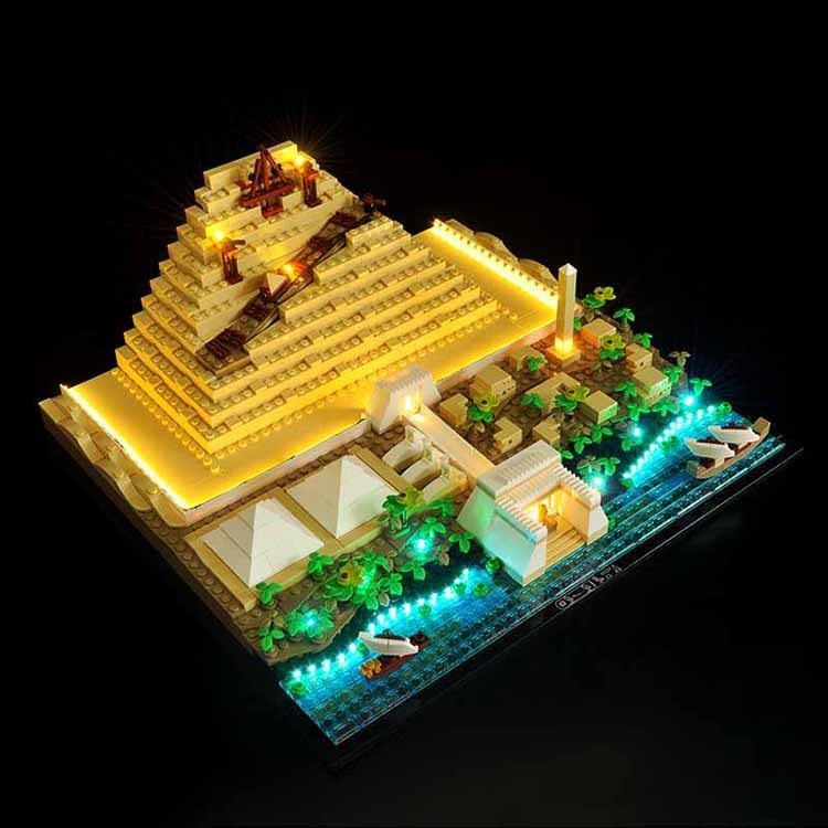 In Stock Classic The Great Pyramid of Giza Model Building Block Set Compatible 21058 Diy Assembled Bricks Kid Toys Brithday Gift