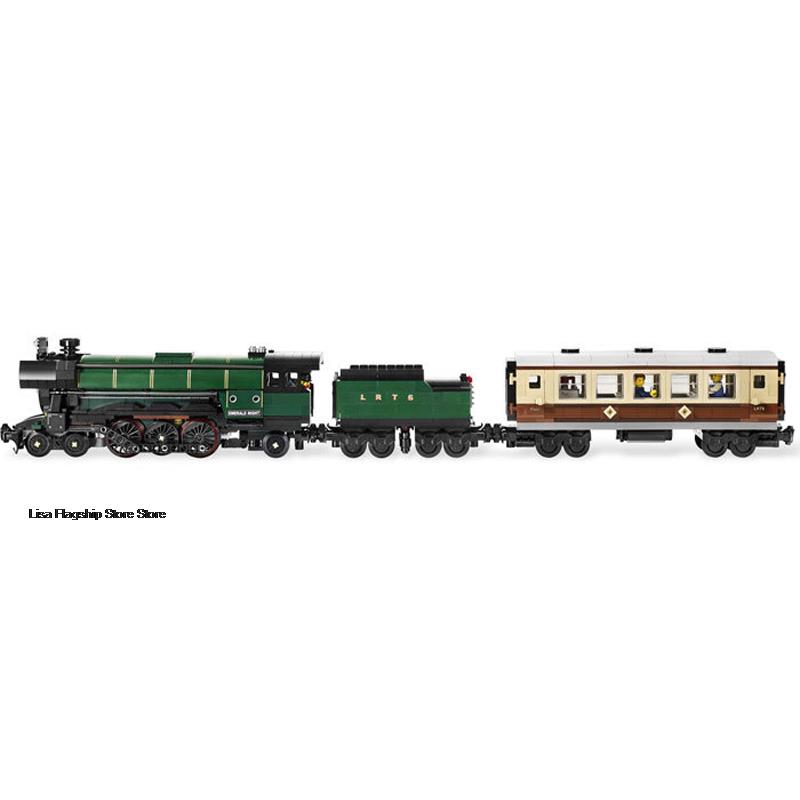 High Technology Series Emerald Night Train Model Building Block 10194 91005 21005 10271