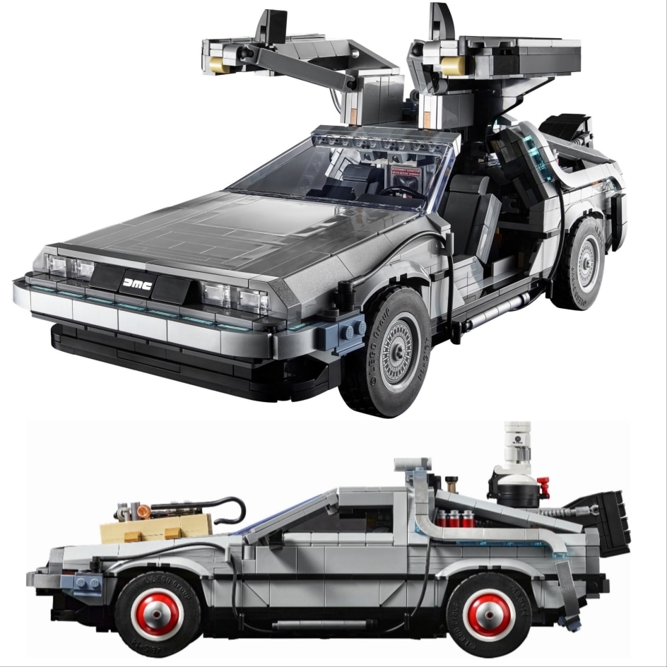 10300 DeLorean Back to the Future Time DMC-12 Machine Sport Car Building Blocks Fit Bricks Toys for Children Chritmas Gift Set