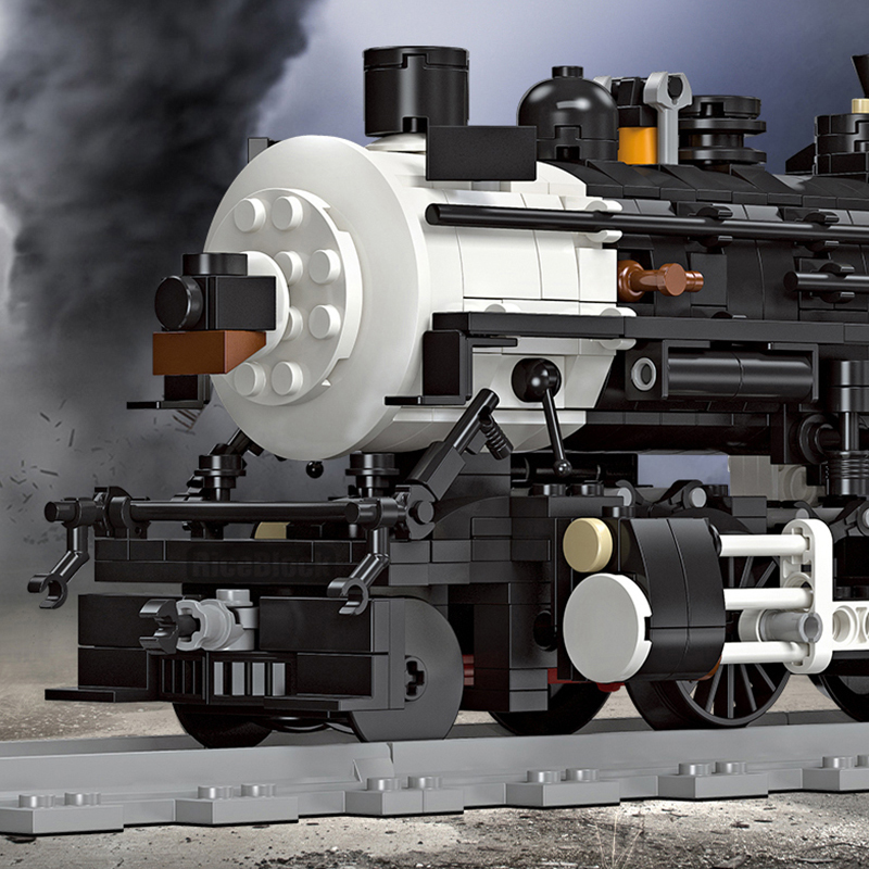 Classic Railway Steam locomotive Track Sets Building Block Expert Train Long-Distance Brick Counstrutor 59004