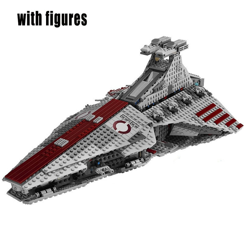 Stock Compatible 8039 Star Venator Set Republic Plan Attack Cruiser Model Bricks with Figures MOC Spaceship Building Blocks Toys