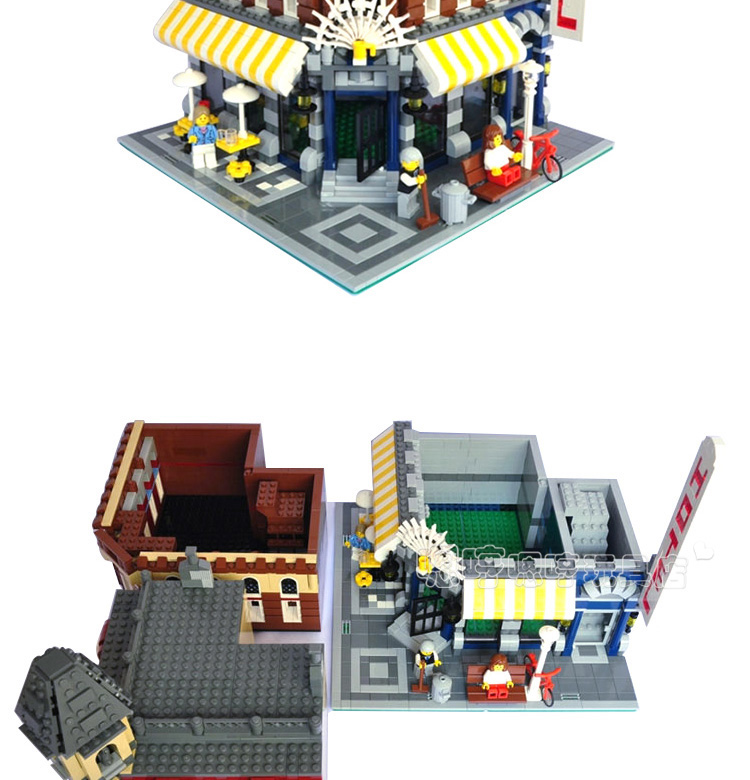 Creator Expert 15002 Building Blocks Architecture House Toy Bricks Cafe Corner 10182 84002