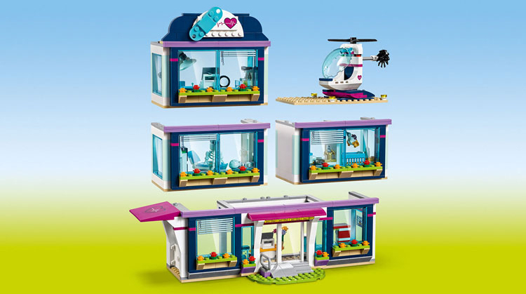 Friends City Heartlake Hospital Ambulance Block Set Princess Undersea Palace 41318 86021