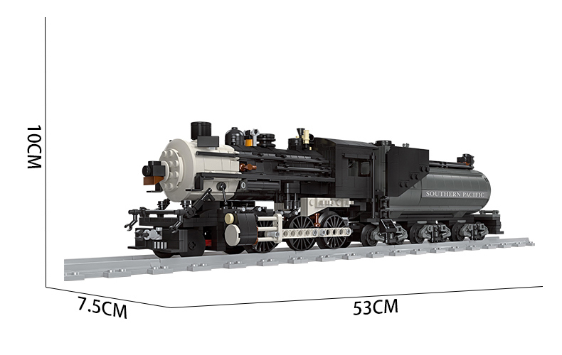 Classic Railway Steam locomotive Track Sets Building Block Expert Train Long-Distance Brick Counstrutor 59004