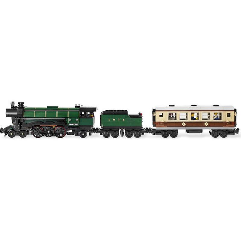 High Technology Series Emerald Night Train Model Building Block 10194 91005 21005 10271