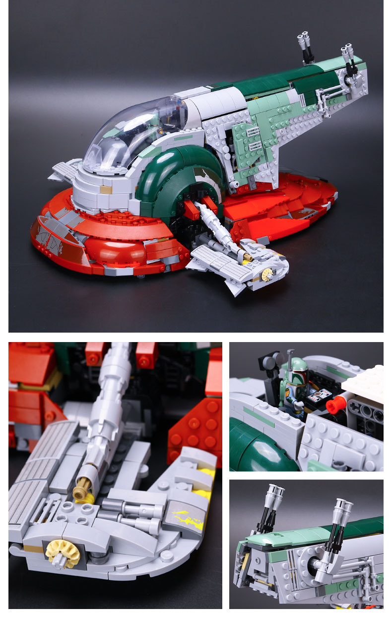 05037 Slave I Gunship Building Blocks Brick Birthday Chirstmas Gift model kit Toy 1996PCS