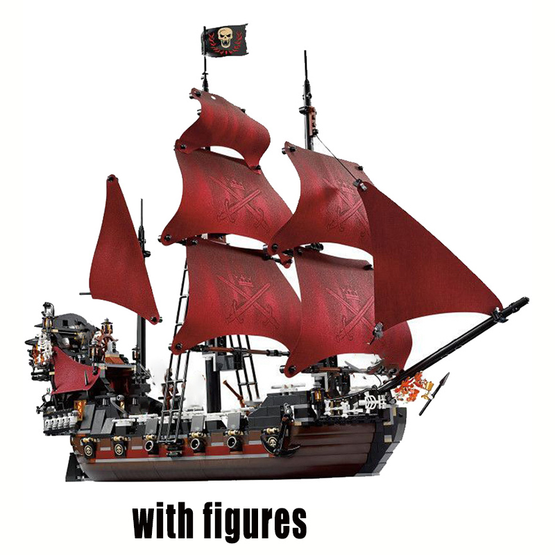 The Queen Annes Revenge Ship 16009 Bricks Set Pirates Model of the Car