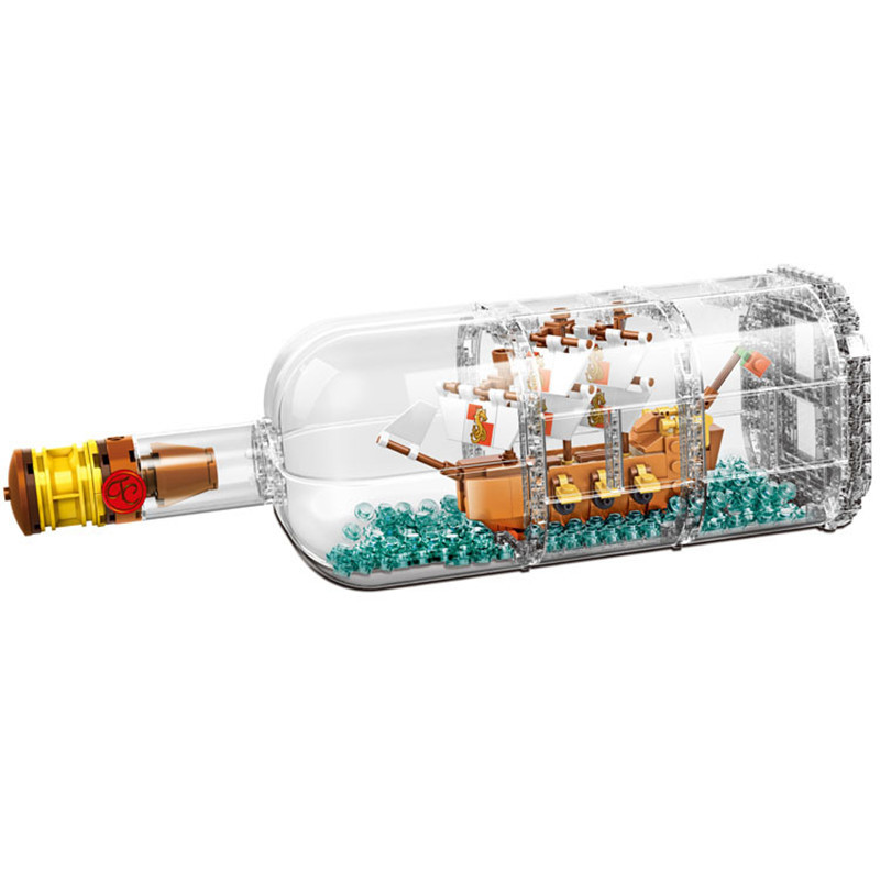 960pcs classic boat in a Bottle Building Blocks 21313