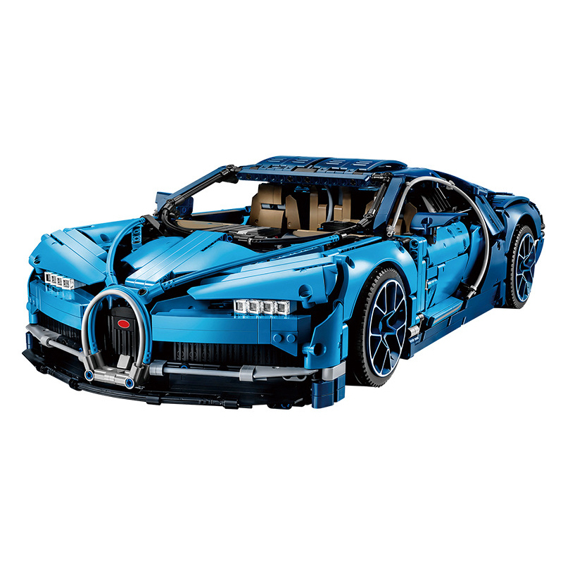 Technical Racing Car Bugattied Chiron 1:8 Model Static Building Blocks 90056 42083 20086