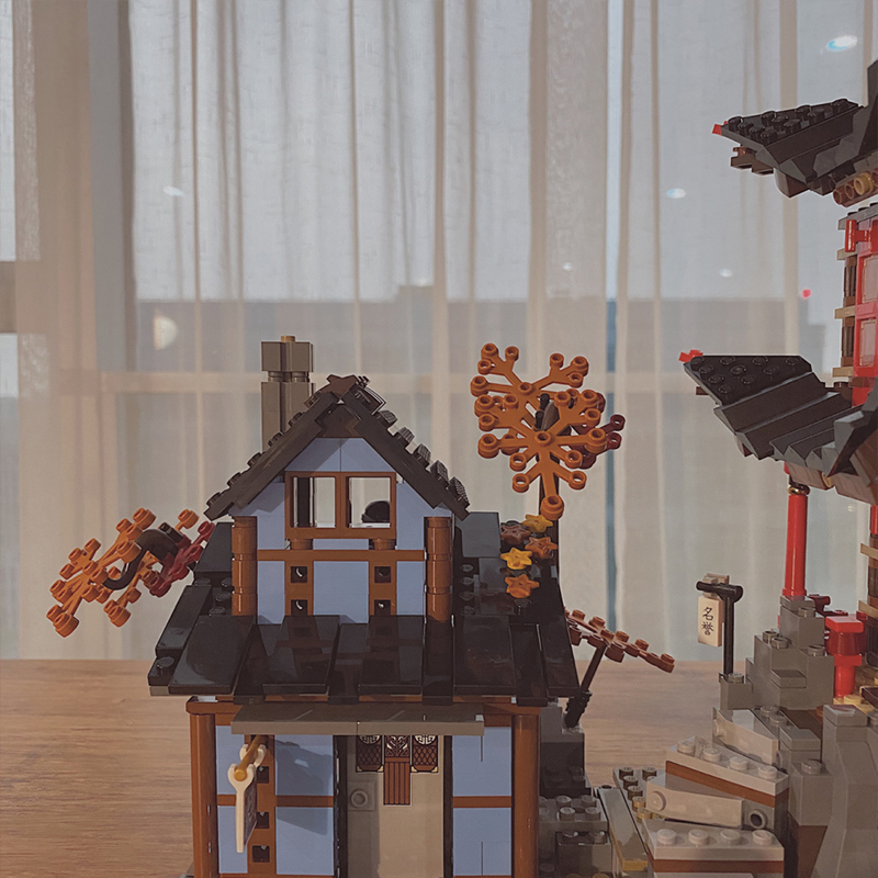 Movie Street View Model Bricks Compatible 06022 70751 Building Blocks Temple of Airjitzu 06022