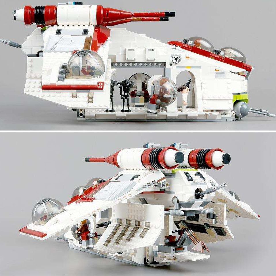 75021 Star of War 05041 Republic Gunboat space blocks 81043